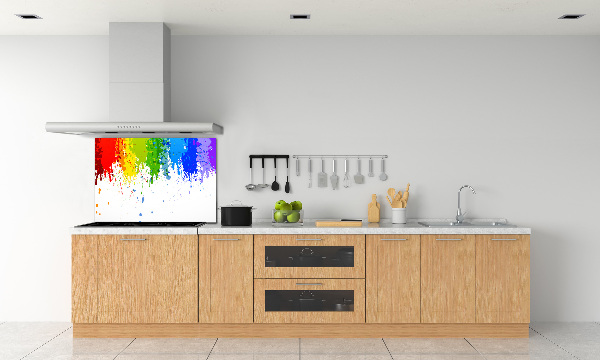 Spatplaat keuken Regenboogvlekken