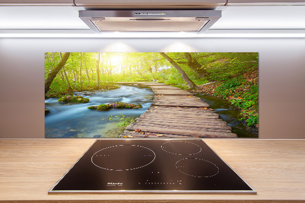 Keuken achterwand Pad in het bos