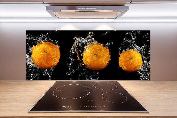 Spatplaat keuken Sinaasappels en water