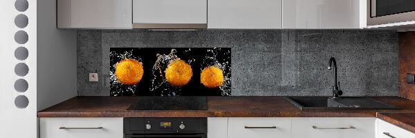 Spatplaat keuken Sinaasappels en water