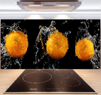 Spatplaat keuken Sinaasappels en water
