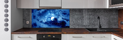 Glazen achterwand keuken Volle maan