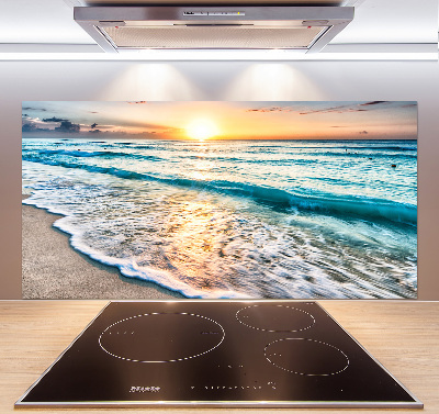 Keuken achterwand Zonsondergangstrand