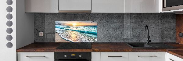Keuken achterwand Zonsondergangstrand
