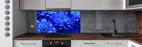 Spatplaat keuken Blauwe aster