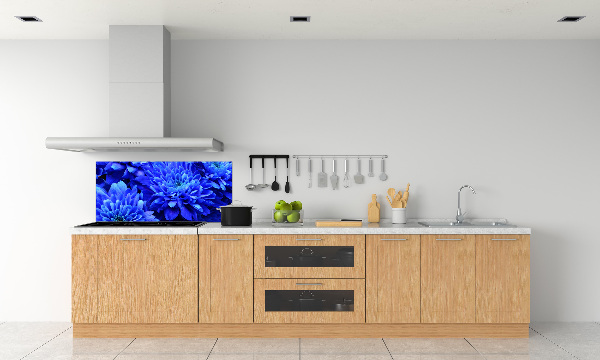 Spatplaat keuken Blauwe aster