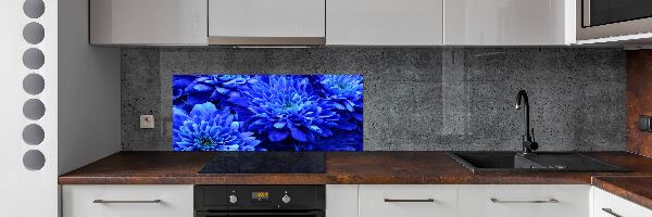Spatplaat keuken Blauwe aster