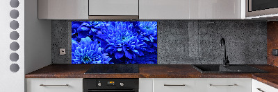 Spatplaat keuken Blauwe aster