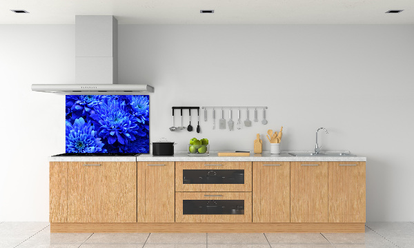 Spatplaat keuken Blauwe aster