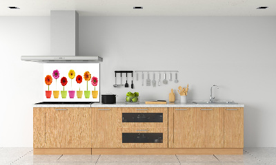 Keuken achterwand Kleurrijke gerbera's