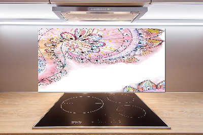 Glazen achterwand keuken Abstract patroon