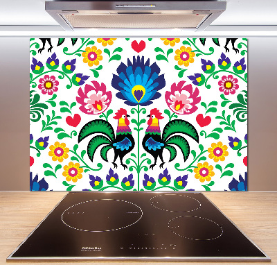 Spatscherm keuken Etnisch patroon