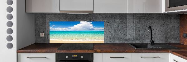 Spatscherm keuken Paradijsstrand