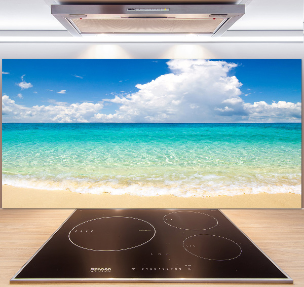Spatscherm keuken Paradijsstrand
