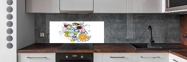 Achterwand keuken Fruit en ijs