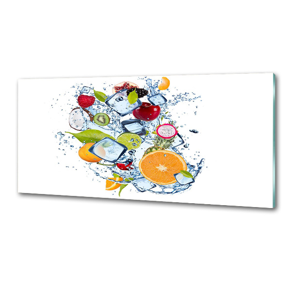 Achterwand keuken Fruit en ijs