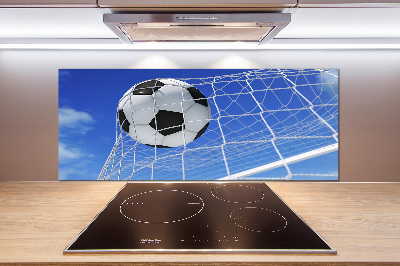 Spatplaat keuken De bal ligt in het doel.