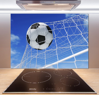 Spatplaat keuken De bal ligt in het doel.