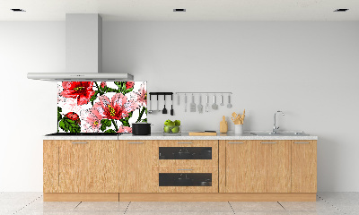 Keuken achterwand Hibiscus