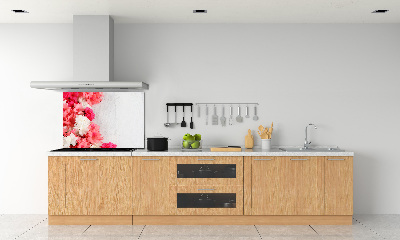 Glazen achterwand keuken Bloemen