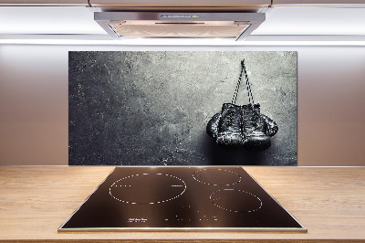 Glazen achterwand keuken Bokshandschoenen