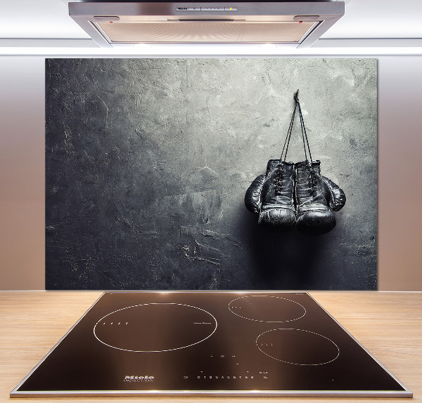 Glazen achterwand keuken Bokshandschoenen