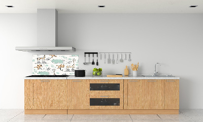 Glazen achterwand keuken Dieren