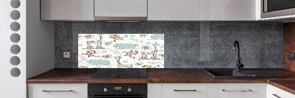 Glazen achterwand keuken Dieren