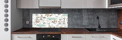 Glazen achterwand keuken Dieren