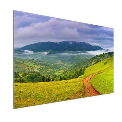 Achterwand keuken Groene heuvels