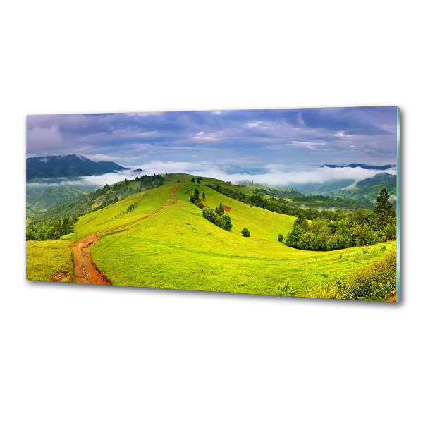 Achterwand keuken Groene heuvels