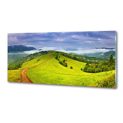 Achterwand keuken Groene heuvels