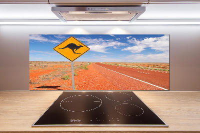 Spatscherm keuken Weg in Australië