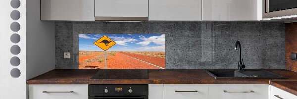 Spatscherm keuken Weg in Australië