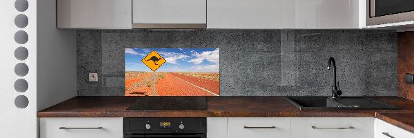 Spatscherm keuken Weg in Australië