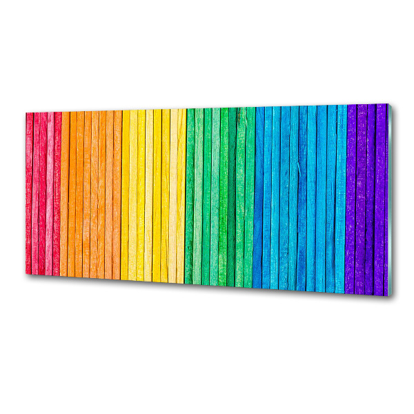 Spatplaat keuken Kleurrijke strepen