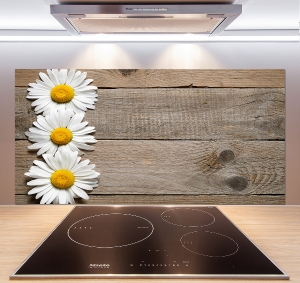 Spatplaat keuken Madeliefjeshout