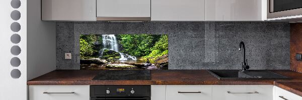 Spatplaat keuken Waterval in het bos