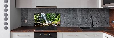 Spatplaat keuken Waterval in het bos
