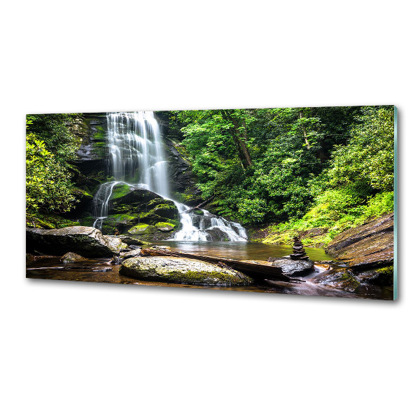 Spatplaat keuken Waterval in het bos