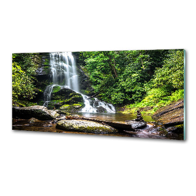 Spatplaat keuken Waterval in het bos