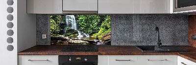 Spatplaat keuken Waterval in het bos