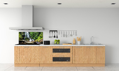Spatplaat keuken Waterval in het bos