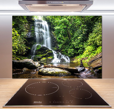 Spatplaat keuken Waterval in het bos
