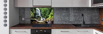 Spatplaat keuken Waterval in het bos