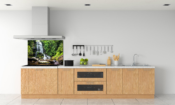 Spatplaat keuken Waterval in het bos