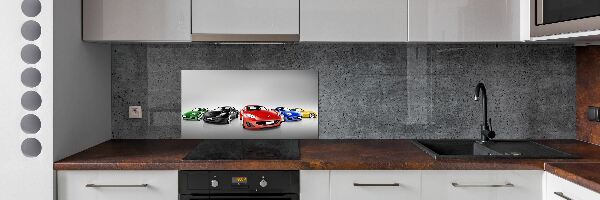 Keuken achterwand Kleurrijke auto's