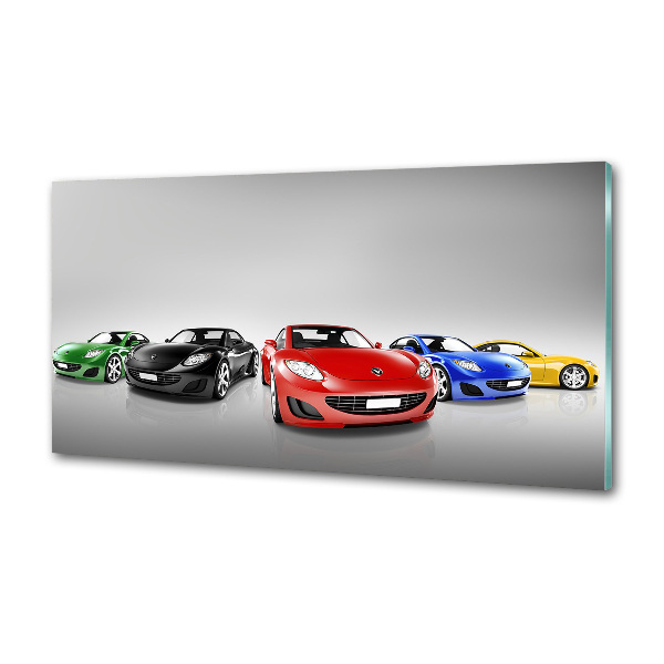 Keuken achterwand Kleurrijke auto's