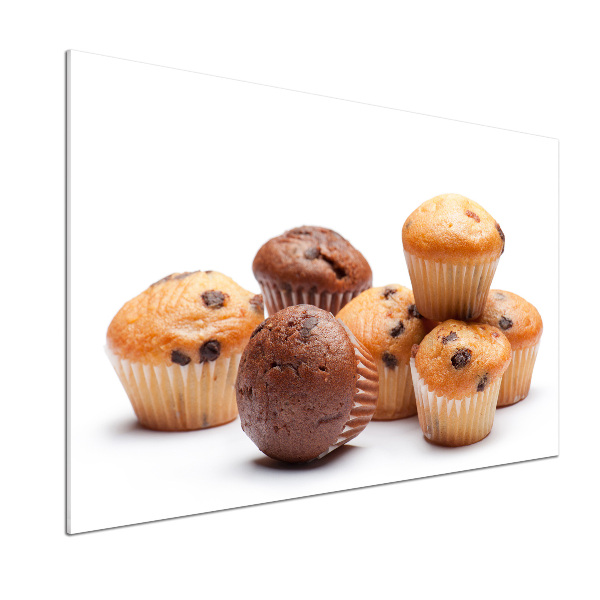 Glazen achterwand keuken Cupcakes