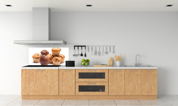 Glazen achterwand keuken Cupcakes